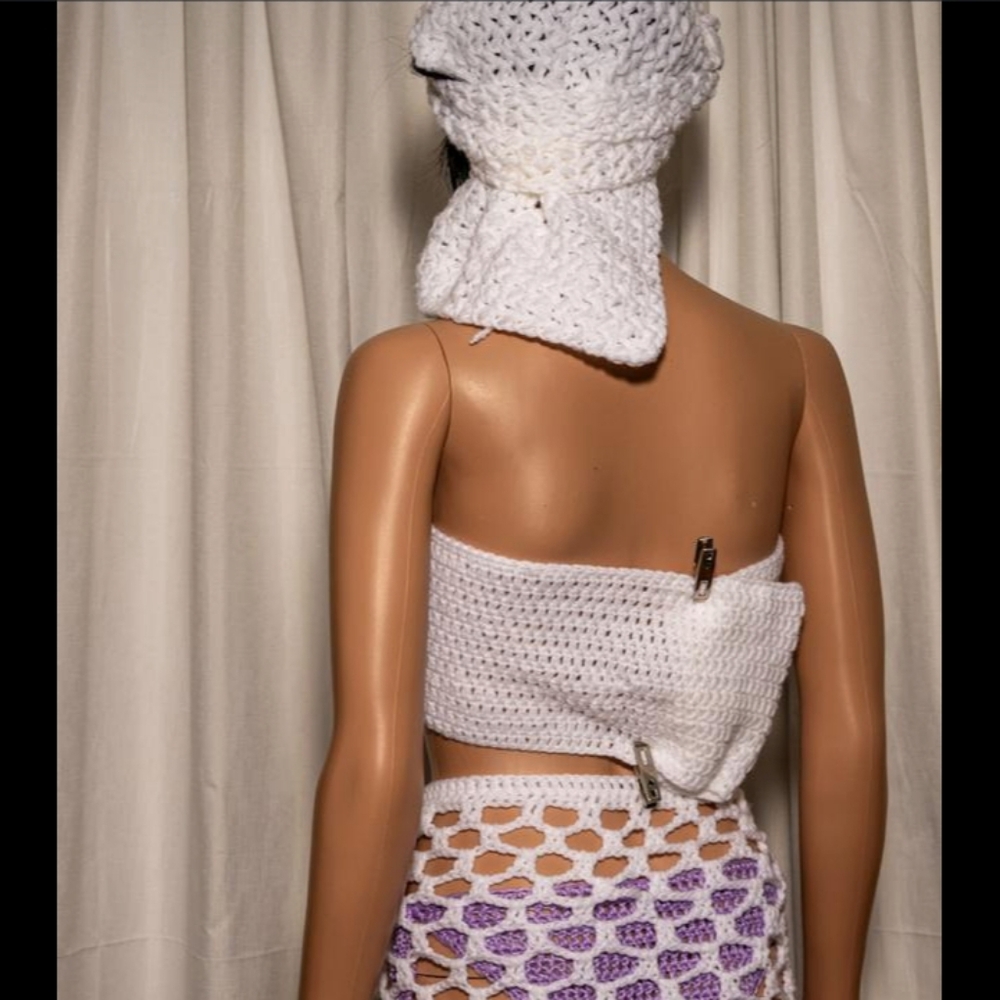 Beach cover-up skirt set